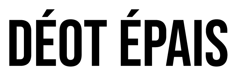 DÉOT épais — heavy black mark